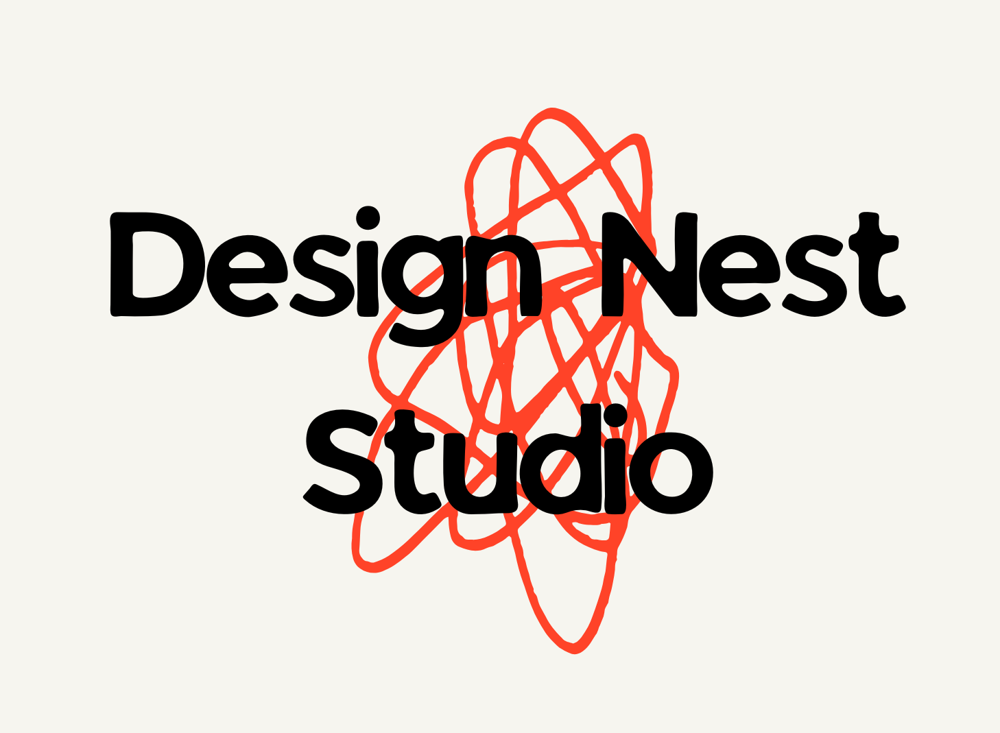 Black and Red Bold Creative Scribble Artist Logo 2.0